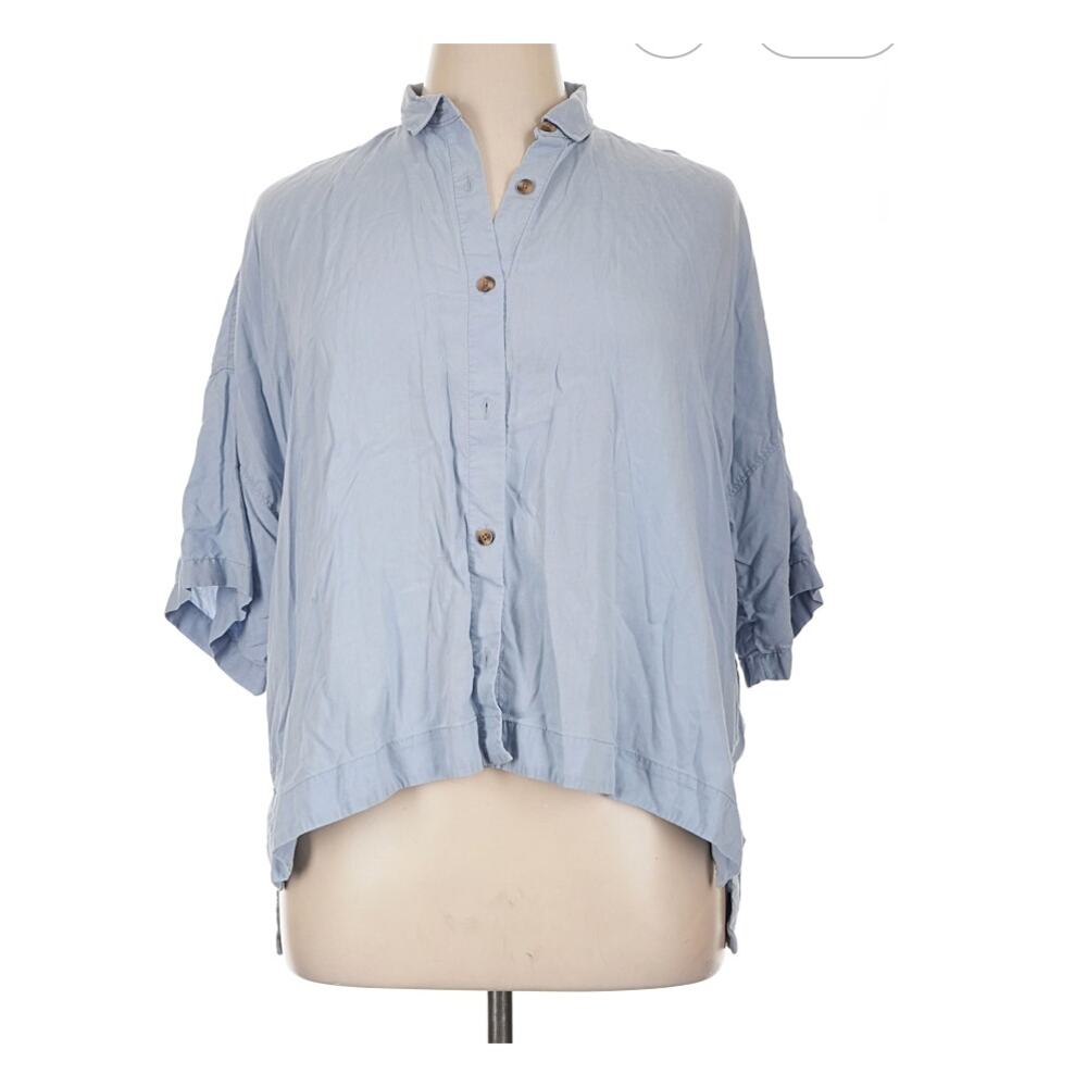 Everlane Size XL 3/4 sleeve button-down shirt Excellent Condition